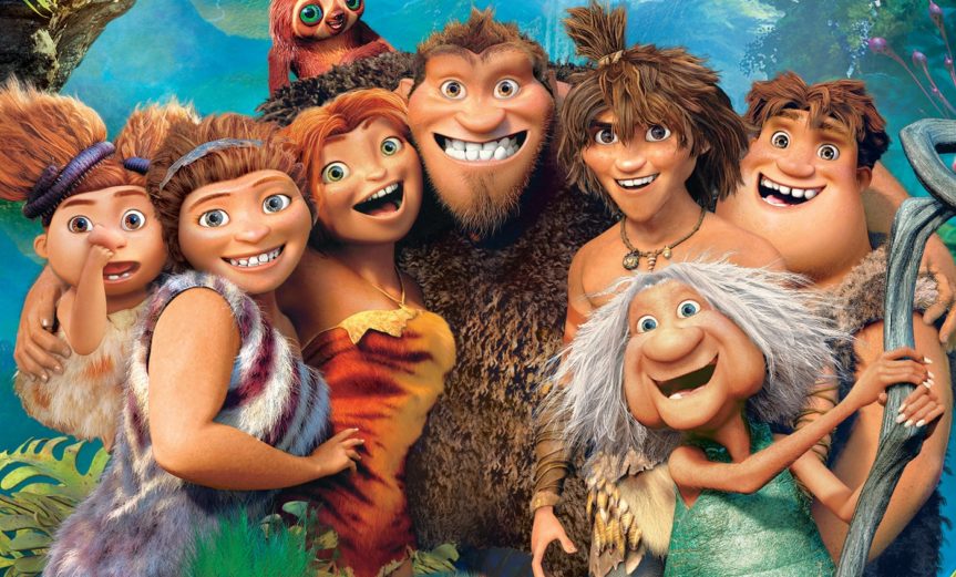 Poster for the movie "The Croods"