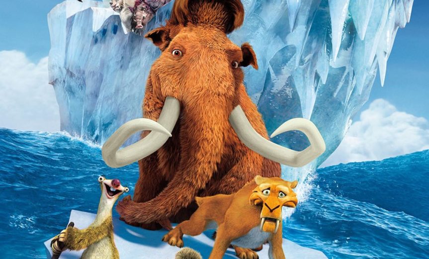 Poster for the movie "Ice Age: Continental Drift"
