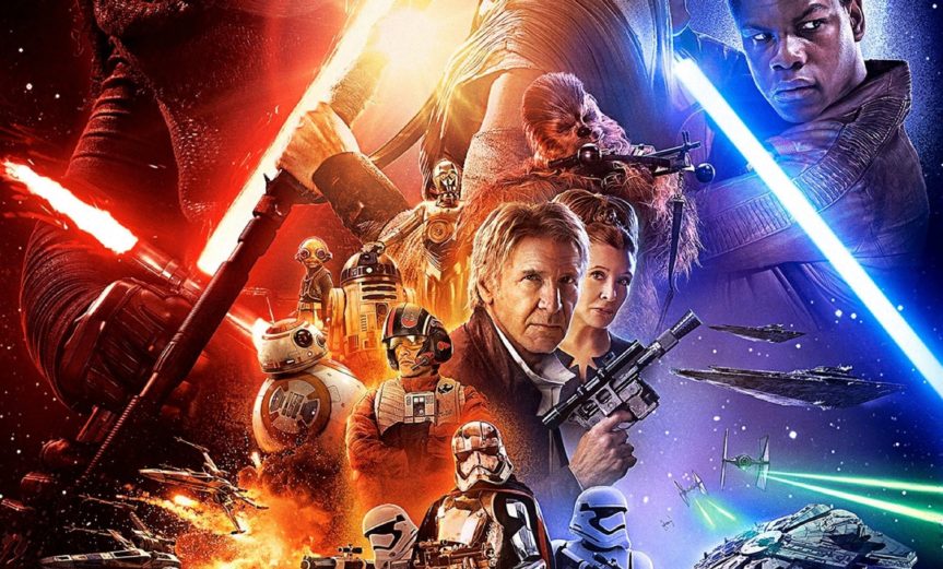 Poster for the movie "Star Wars: The Force Awakens"