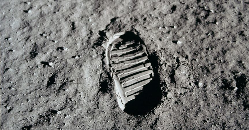 Neil Armstrong Moon Footprint