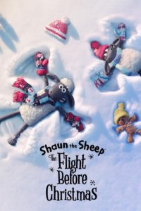 Poster for the movie "Shaun the Sheep: The Flight Before Christmas"