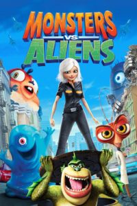 Poster for the movie "Monsters vs Aliens"