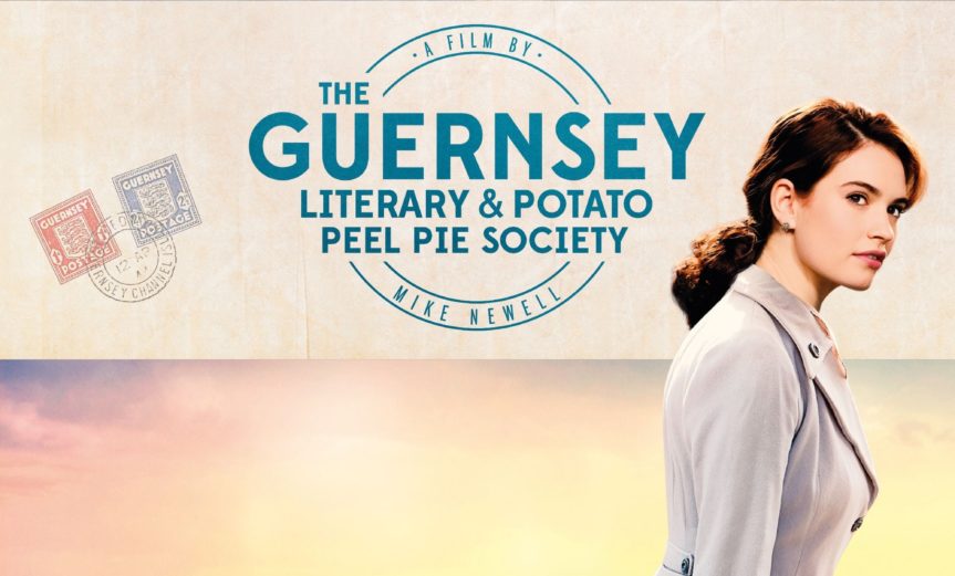 Poster for the movie "The Guernsey Literary & Potato Peel Pie Society"